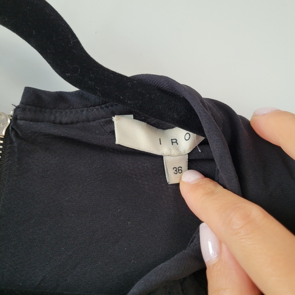 New IRO Kenton silk semi-sheet cutout mini dress - Picture 5 of 6